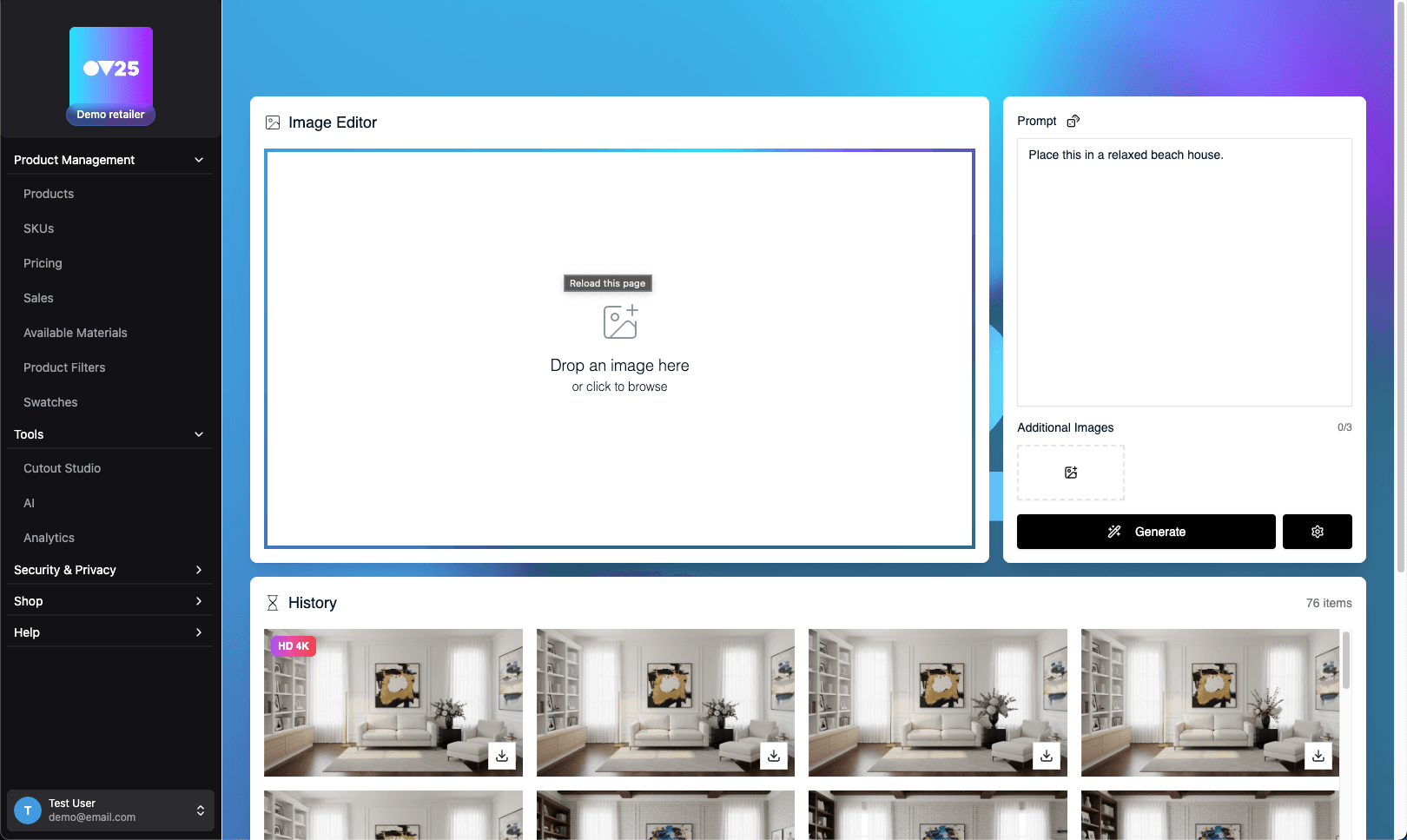Retailer Dashboard Overview