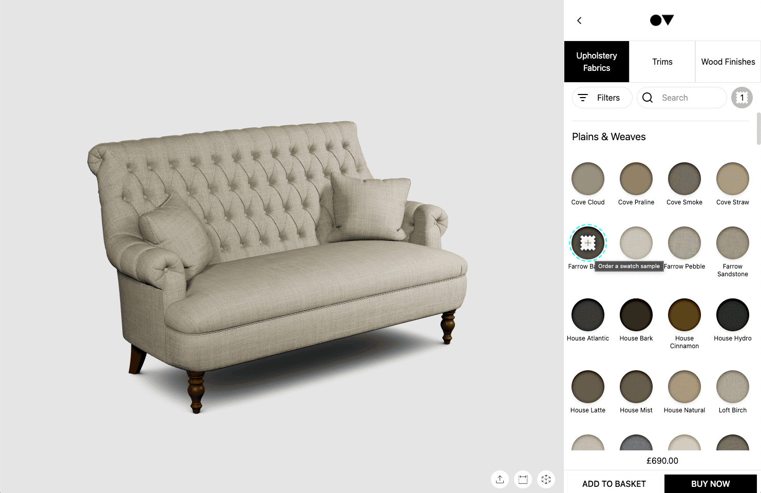 Swatches on Product Page